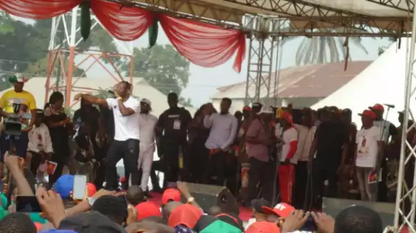 Flavour, Davido, Mr. Raw, Zoro, E-Money, Thrill Thousands At PDP Enugu West Rally